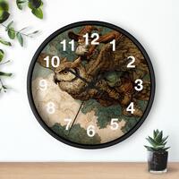 Wizard Owl Rider Wall Clock | Vintage Flying Owl, Cloud Art, Kitchen Wall Clock, Household Must Have