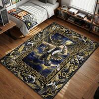 Bokuto Koutaro Haikyuu Area Rug, Fukurodani Owl Ace Decor, Hey Hey Hey Anime Mat, Gift for Volleybal