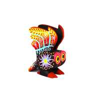Oaxacan Wood Carving One Piece Owl in Flight Alebrije by Margarita Sosa Mexican Folk Art Oaxaca Mexi