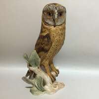 GOEBEL Large BARN OWL Ceramic Figurine #V112