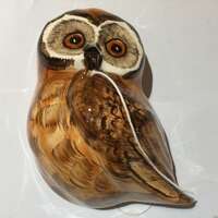 Ceramic OWL String & Scissor Holder