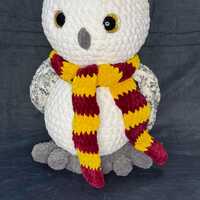 Snowy Owl in a Scarf