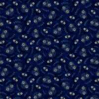 Quilting Treasures Opulent Owls Hoot and Owl Eyes Navy Cotton Fabric by the Yard or Select Length 29