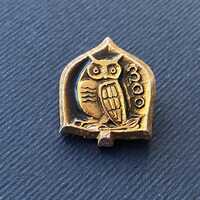 RARE OWL pin. Vintage collectible soviet pin badge. Made in USSR, A12