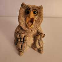 Resin Owl Figurine from the "Hoots Family"