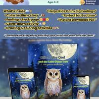 Oliver the Owl: Mindful Bedtime Story & Printable Activities for Kids 4&ndash;7