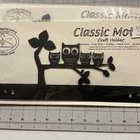 BEST 12 inch FREE SHIPPING Owl on a Branch Black metal Quilt Hanger with clips for Quilts project ho