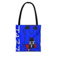 Jazz Owl and Clarinet Player Tote Bag | Swing Music Illustration