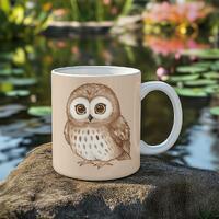 Mornings Are Rude Owl mug | Ceramic Coffee Mug