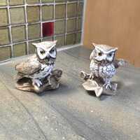 Vintage Homco Porcelain Owl Figurines