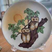 Vintage &ldquo;BIRDS of THE WORLD&rdquo; Owl Plate. First Edition by Expressive Designs
