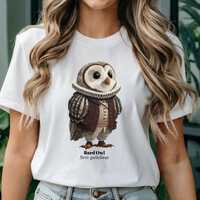 Shakespeare Owl T-Shirt, Literary Pun Gift, Bard Owl Tee