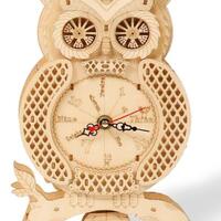 3D Wooden Puzzle - Owl Clock