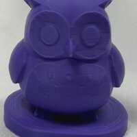 Charming Owl Figurine - Stylized Woodland Bird Decor - 3D Printed Wise Owl - Cute Forest Animal Art