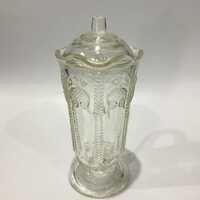 Vintage Crown Crystal Owl & Feather Jug | 1930s Australian Pressed Glass | Small Collectible Vas