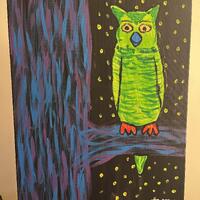 Owl On Branch