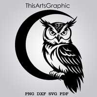 Owl SVG, Wild Animals cut file laser, dxf file for plasma, Owl cnc wood wall decor, svg for Cricut, 