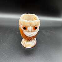 Vintage Imperial Glass Owl Sugar with no lid, Caramel Slag, Art Glass Collectible
