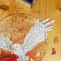 Harry Potter Hedwig Owl Wooden Puzzle, Magical Jigsaw Gift for Wizard Fans, Licensed Harry Potter Co