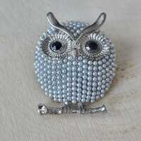 Owl Brooch, Owl Lapel Pin, Owl, Gift