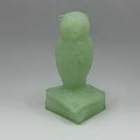 Degenhart Glass Owl in &ldquo;Seafoam&rdquo;