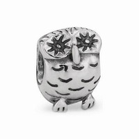 pandora wise studious owl sterling silver charm free tracked postage