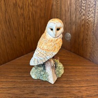 BFA Barn Owl "Night Watch" BO175 Border Fine Arts Collectors Society