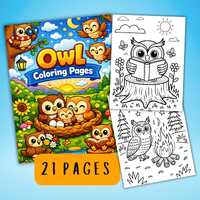 Owl Coloring Pages, Printable Owl Designs for Kids & Adults