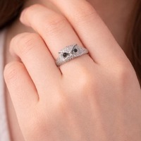 Handcrafted Owl Ring - Gothic Silver Tone Alloy, Nature Lover Gift