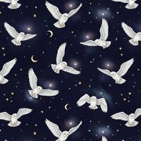 Wizard-School-Magic night owl Pattern Cotton Fabric-Buy By Half Yard-Sewing Fabric