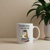 Knowledge Engineer Owl Mug, Funny Teacher Mugs, Graduation Gift, Gifts for Teachers, Appreciation We