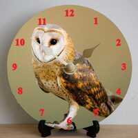 Owl Clock Kit: DIY Metal Desk or Wall Clock (12cm)