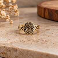 Vintage Owl Ring, Gold Owl Animal Ring, Detailed Owl Statement Jewelry, Nature Inspired Ring, Bird L