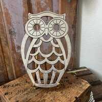 A a vintage Leonard silver-plate owl trivet