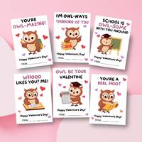 Owl Valentine Card for Kids | Cute Classroom Valentine Printable (PDF Download)