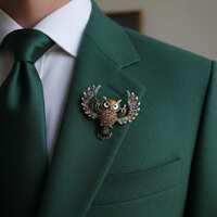 Crystal Rhinestone Owl Brooch - Colorful Statement Bird Pin