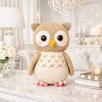 Owl Crochet Pattern, Cute Owl Amigurumi Pattern PDF, Owl Love Gifts, Owl Toy Crochet, Woodland Anima
