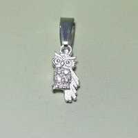 Sterling Silver Owl Pendant: Handmade Mexican Artisan Jewelry