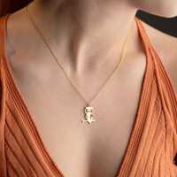 Owl Necklace • Gold Owl Pendant • Dainty Animal Jewelry Gift for Her • Minimalist Nec