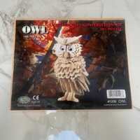 Woodcraft 3D Wooden Puzzle Kit Owl Woodcraft Construction