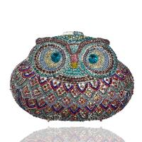 Owl Clutch Evening Bag Party Purse golden clutch flower Lunar year