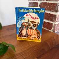 Vintage 1962 The Owl and the Pussy-Cat and Calico Pie #8096 Rand McNally Publisher