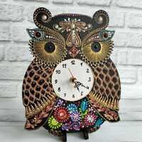Owl Wall clock Custom wall clock Desk clock Bird gifts Nursery decor New home gift Gift for grandkid
