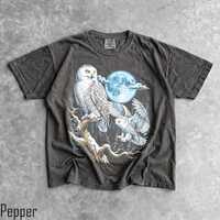 90s Owls Graphic T-Shirt - Men & Women's Unisex Graphic Tee - Vintage Forest Habitat Shirt -