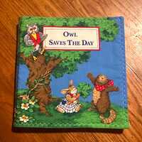 Owl Saves the Day cloth soft book, woodland and ecology educational fabric story