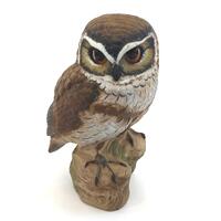 Large Poole Pottery Stoneware Owl Figurine by Barbara Linley Adams