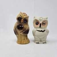 Vintage Ceramic Owl Salt & Pepper Shakers