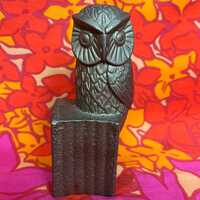 retro cast-iron owl figure
