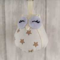 Owl Keyring, Cottage Core Floral Bag Charm, Coquette Style Keychain Accessory, Thankyou Teacher Gift