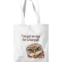Long Handled Little Owl Tote Bag